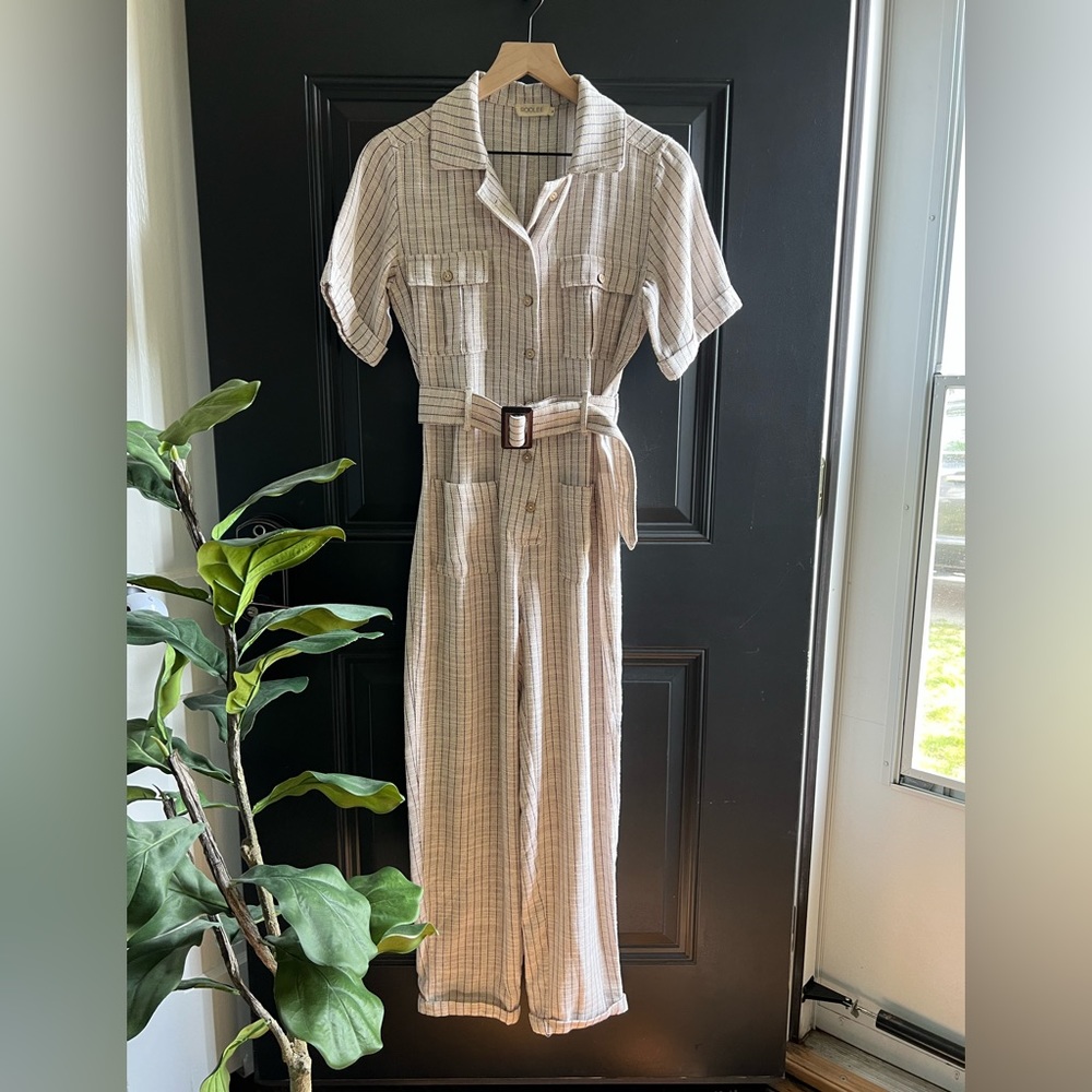 NWOT Roolee Belted Jumpsuit